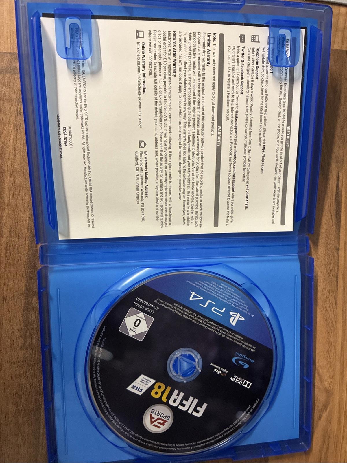 FIFA 18 (PS4, 2017) Mint Condition