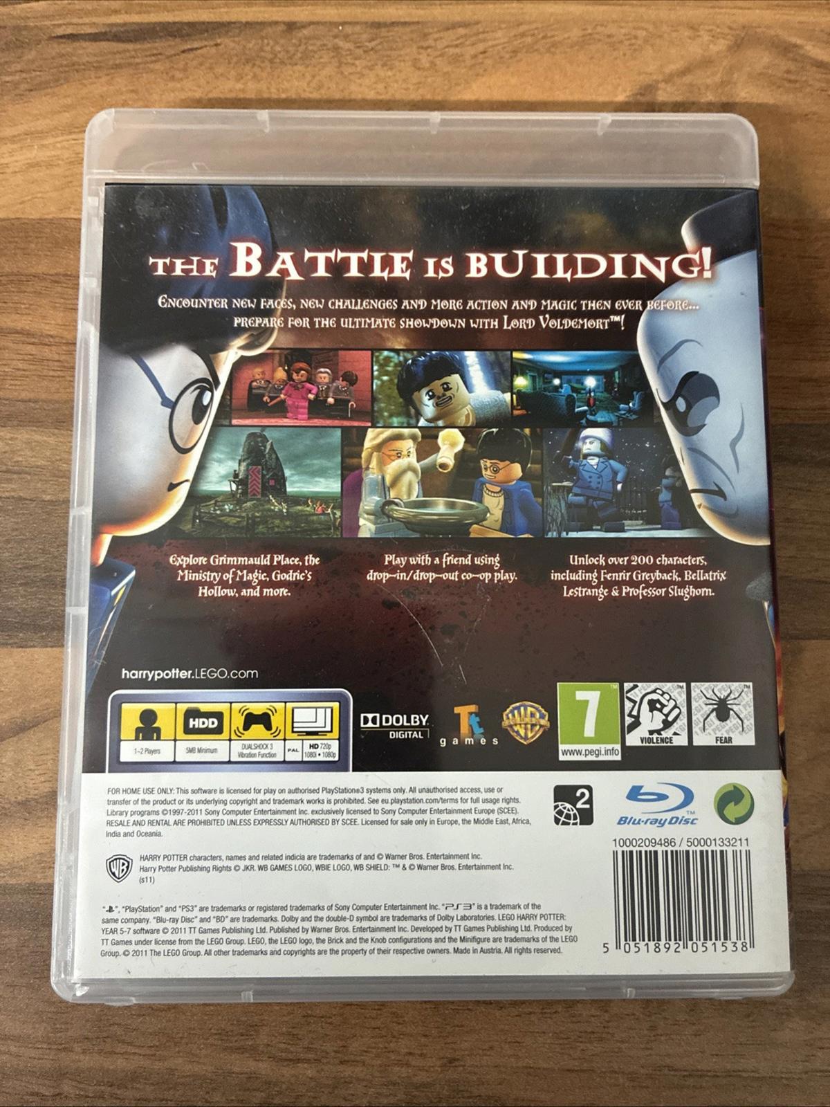 LEGO Harry Potter: Years 5-7 (Sony PlayStation 3, 2011) Disc Mint With Manual
