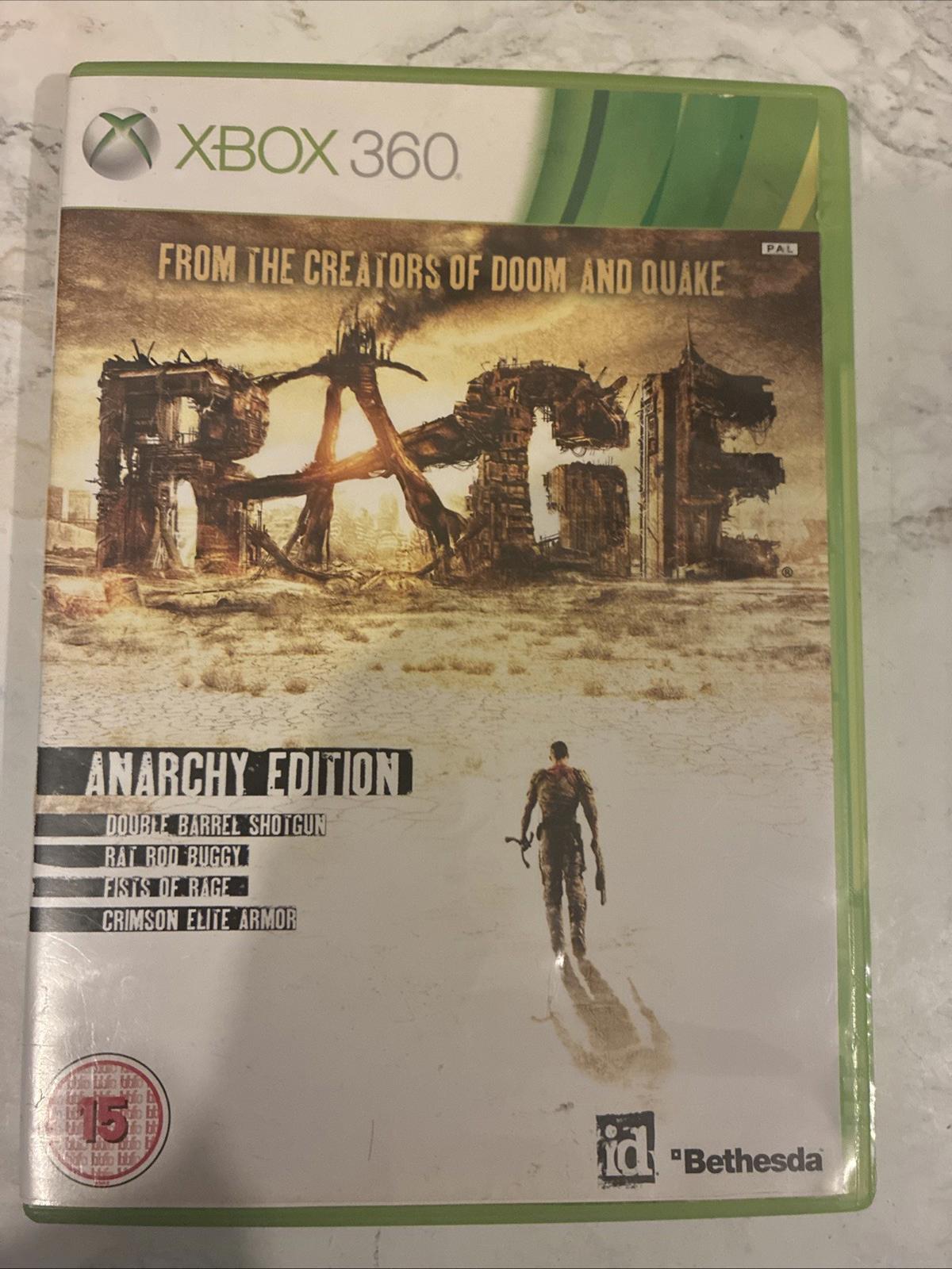 Rage (Microsoft Xbox 360, 2011) 2 Discs In Very Good Condition