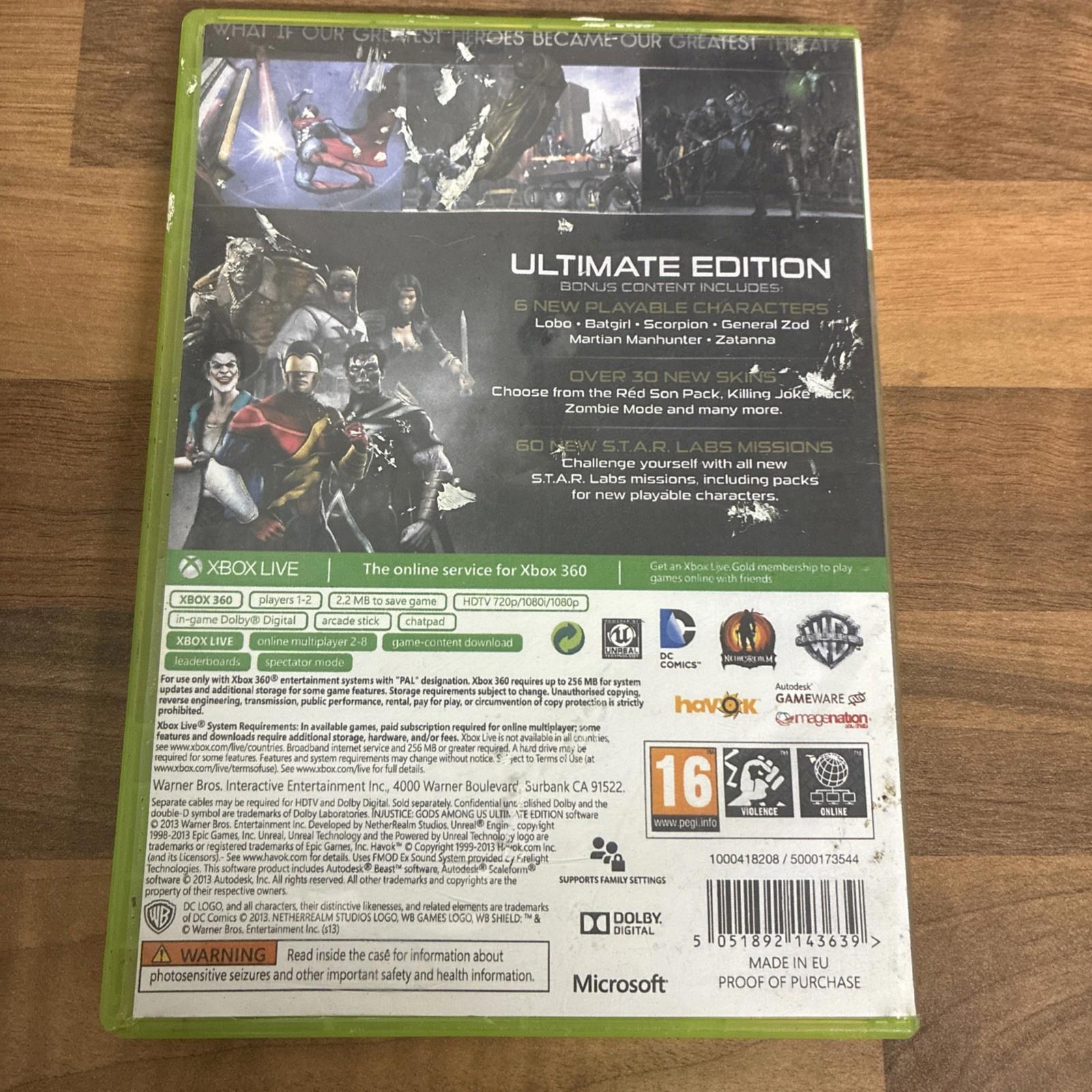 Injustice: Gods Among Us -- Ultimate Edition (Microsoft Xbox 360, 2013)