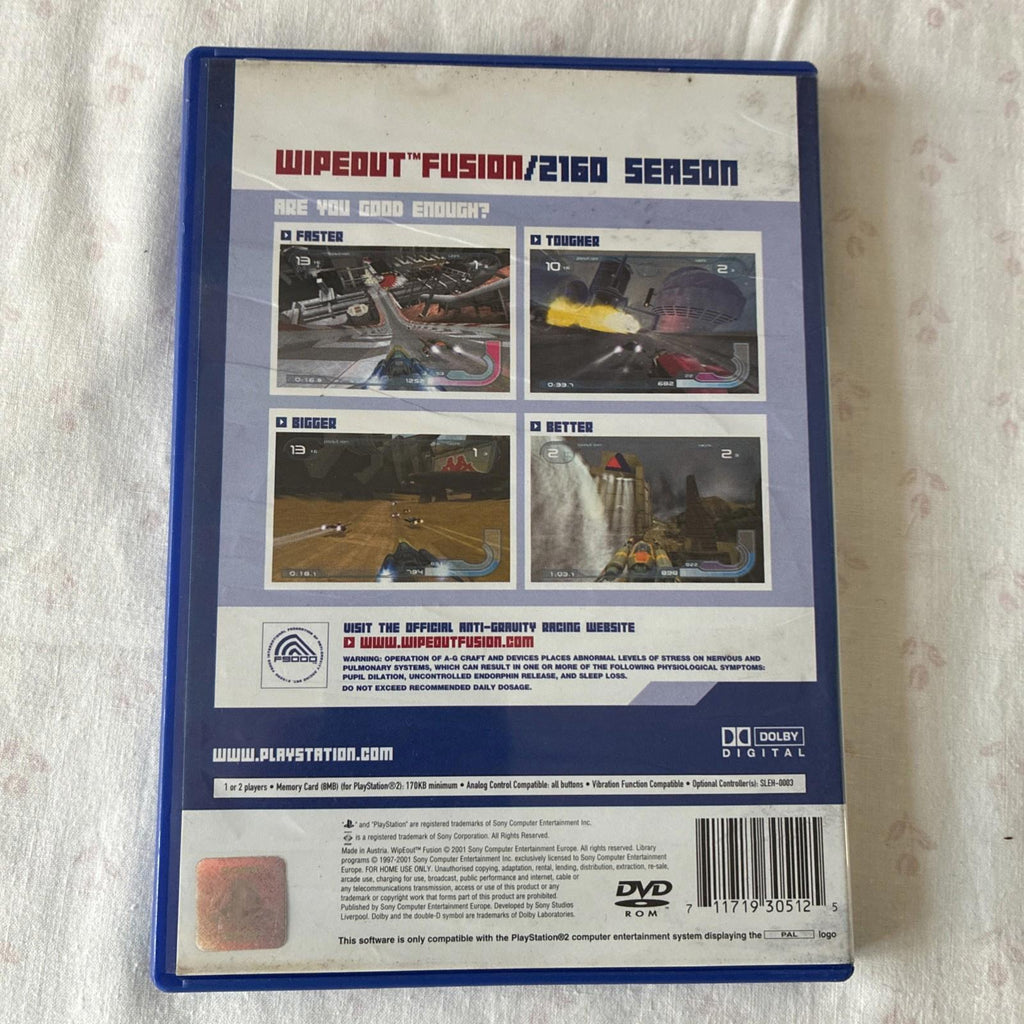 Wipeout Fusion for Sony PlayStation 2 (PS2) - Complete