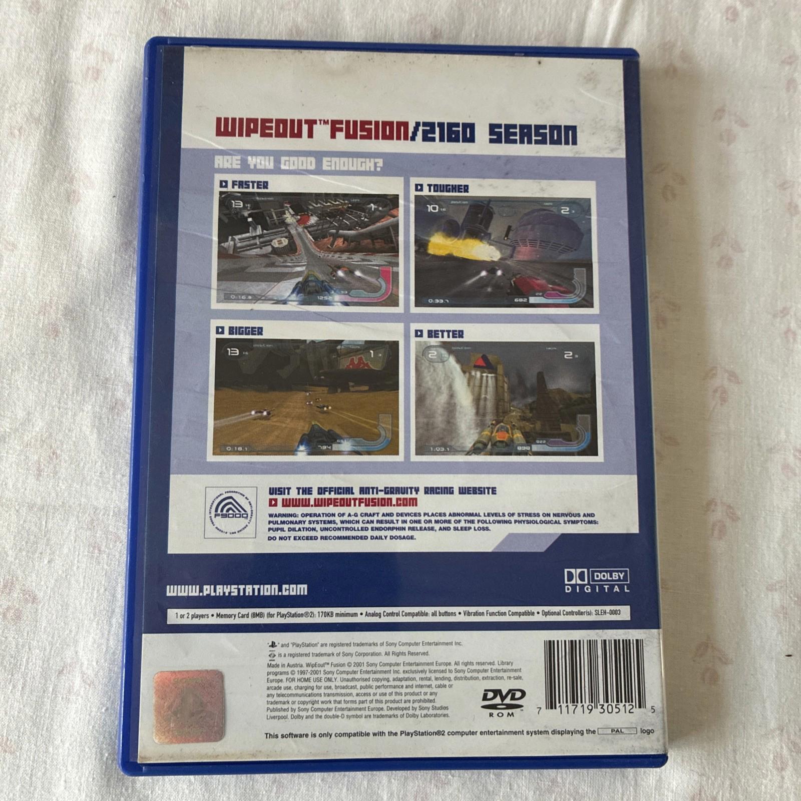 Wipeout Fusion for Sony PlayStation 2 (PS2) - Complete