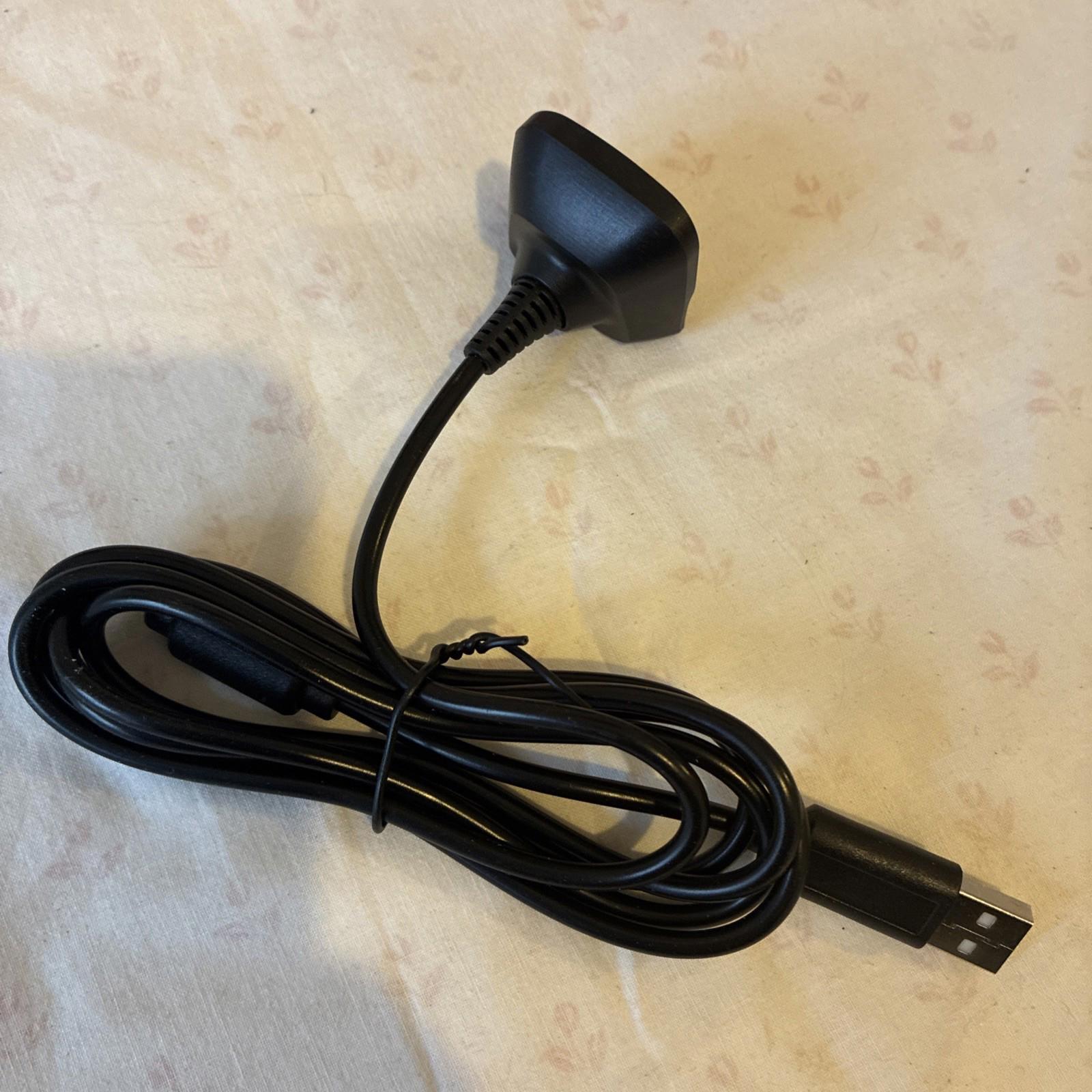 USB Charger Cable for Microsoft Xbox 360 Wireless Gamepad Controller 1.5m Black