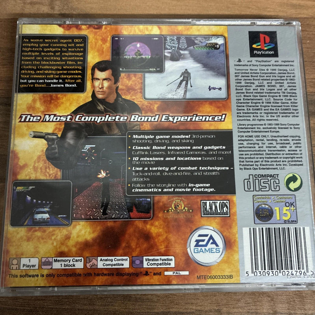 007: Tomorrow Never Dies (Sony PlayStation 1, 1999) - European Version