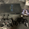 Sony Playstation Black PAL PS2 - SCPH-50003 Working 2 X Controllers & Memory 256