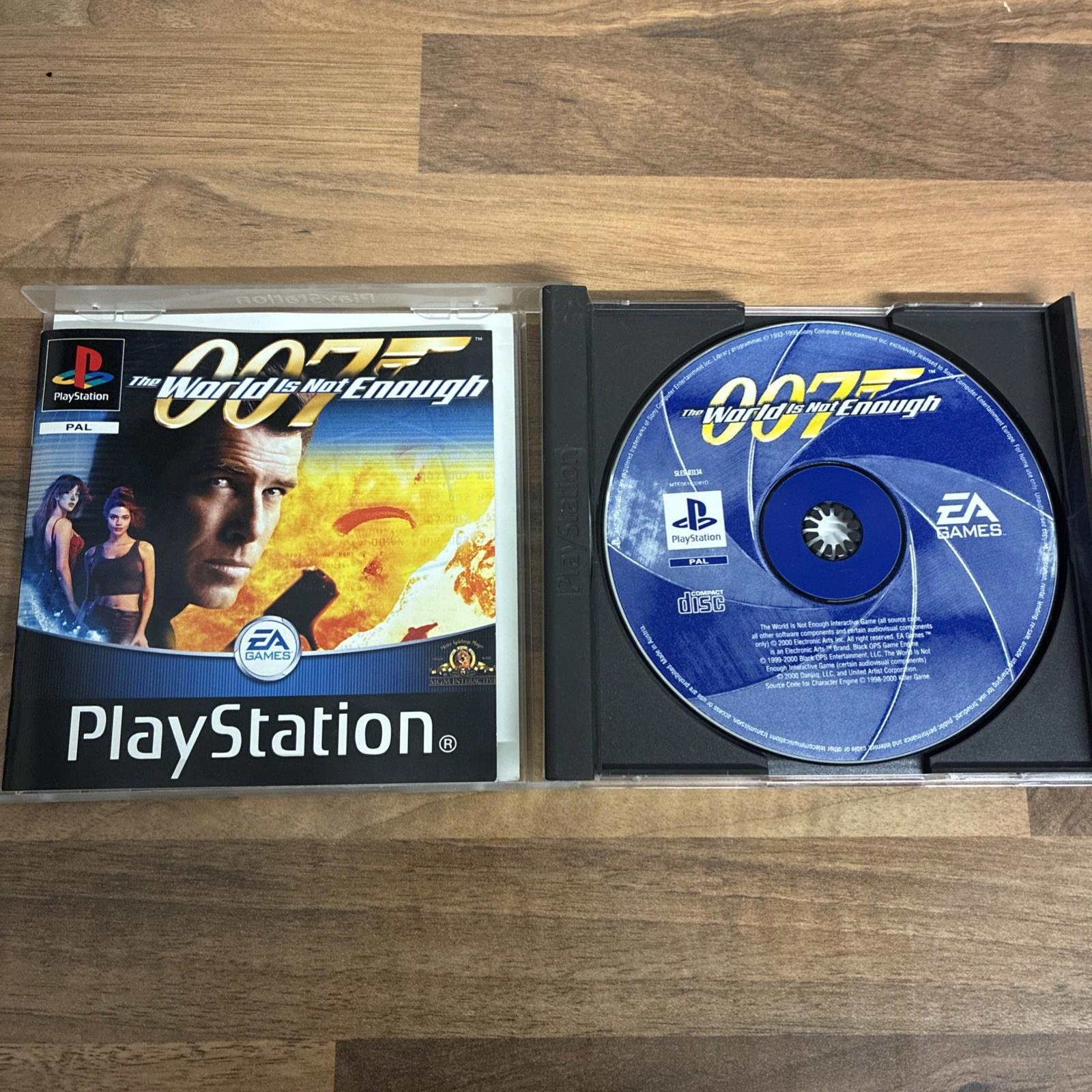 007: The World is Not Enough (Sony PlayStation 1, 2001) with manual