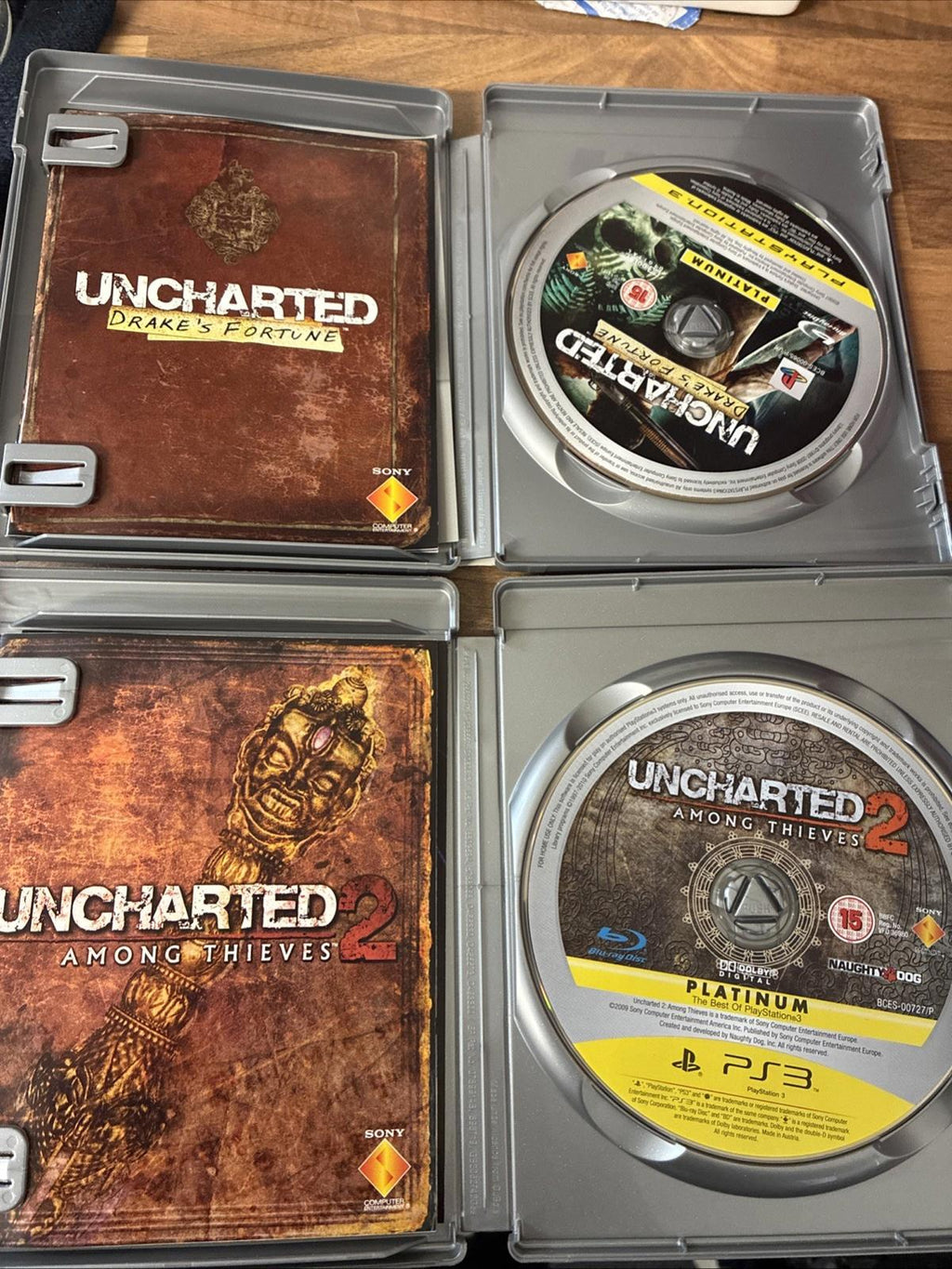 Uncharted 1 & 2 For PlayStation 3 Mint Condition! Includes Manual And Inserts