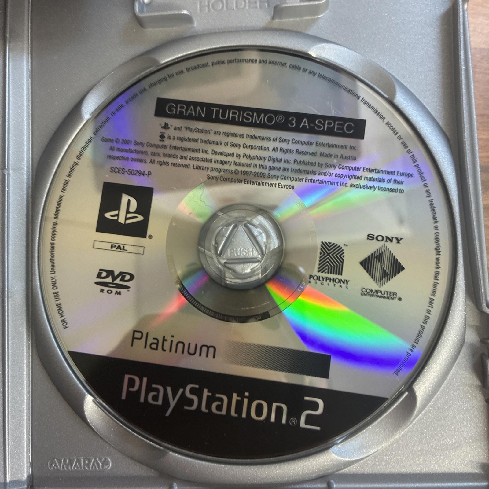 Gran Turismo 3: A -Spec -- Platinum Edition (Sony PlayStation 2, 2002) - VGC