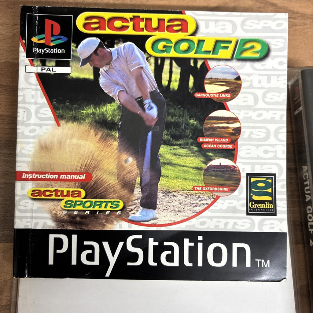 Actua Golf 2 - Sony Playstation 1 PS1 Complete With Manual Vgc