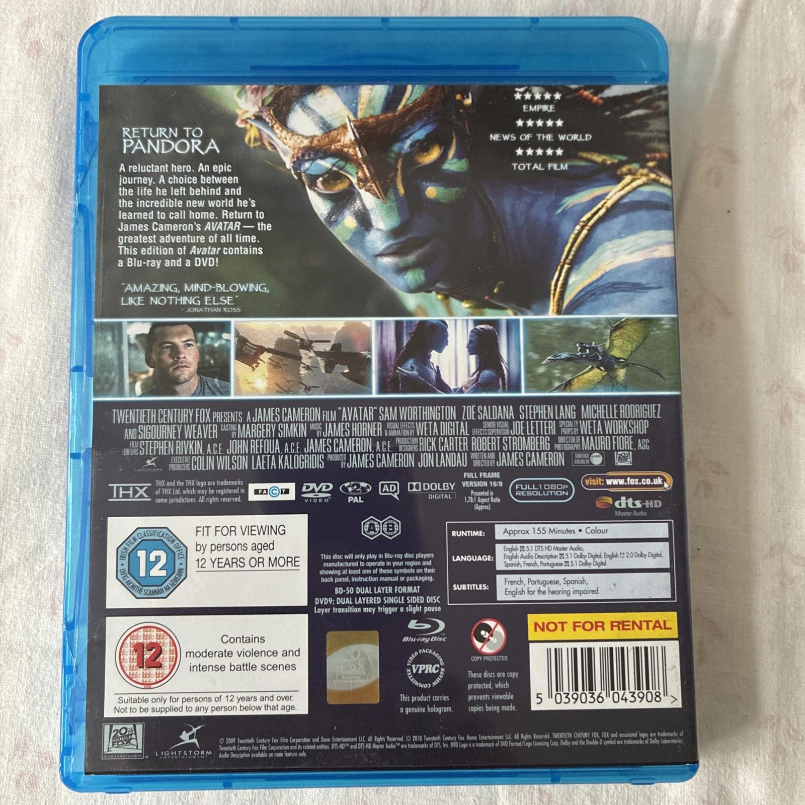Avatar (Blu-ray, 2010)