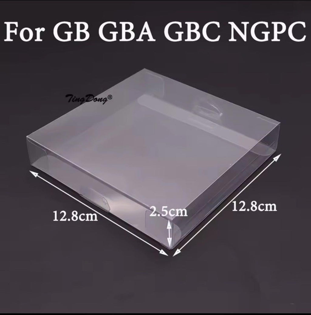 10x Clear Box Protector GBA GBC GB Nintendo Gameboy Game Box Display Case
