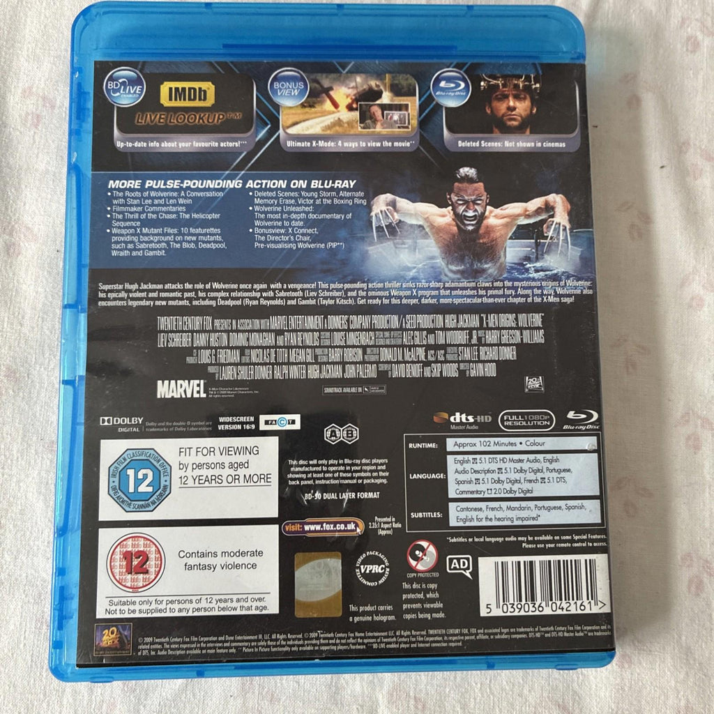 X-Men Origins - Wolverine (Blu-ray, 2009)