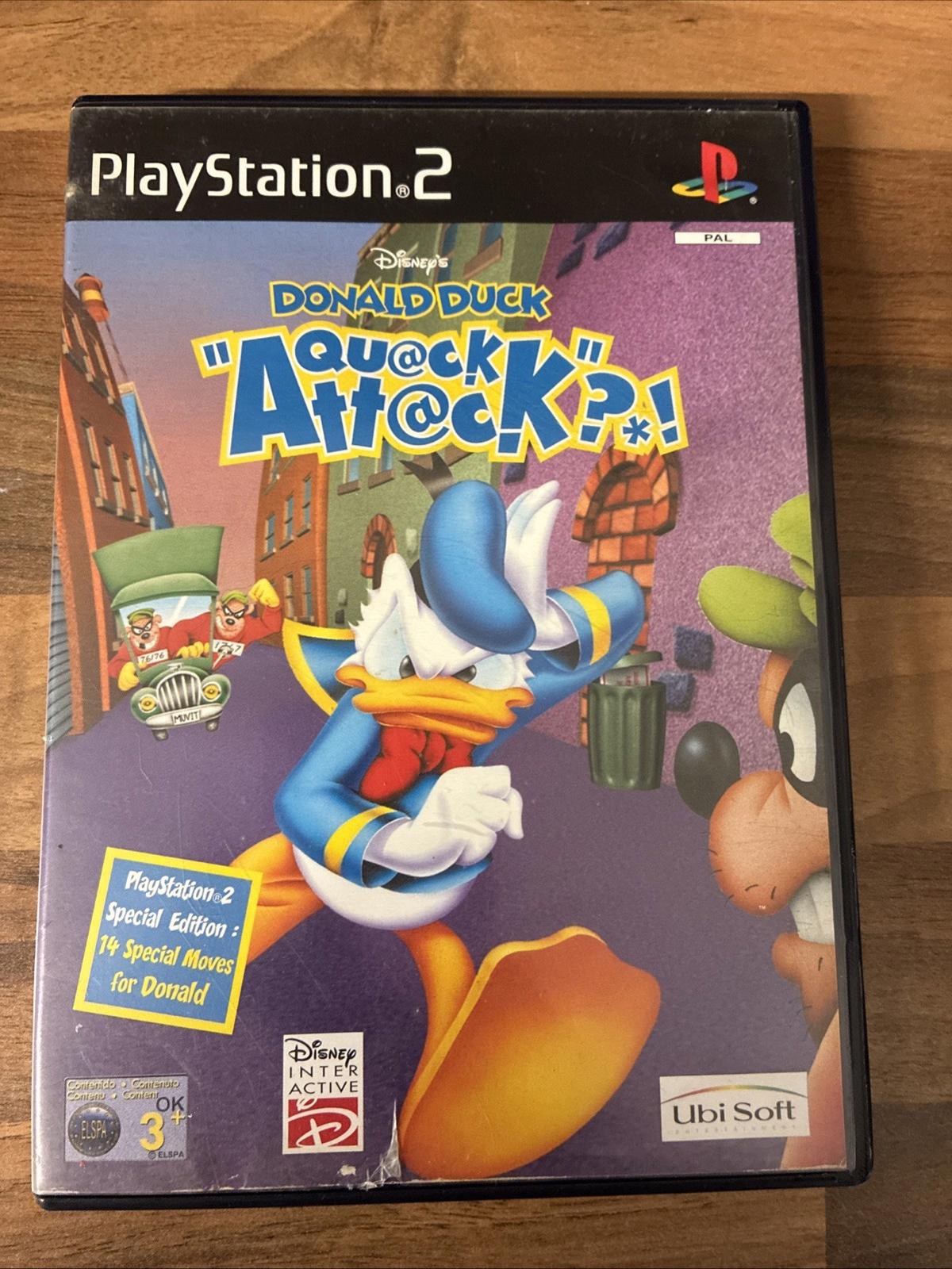 Donald Duck - Quack Attack (Sony PlayStation 2, 2000) Complete With Manual