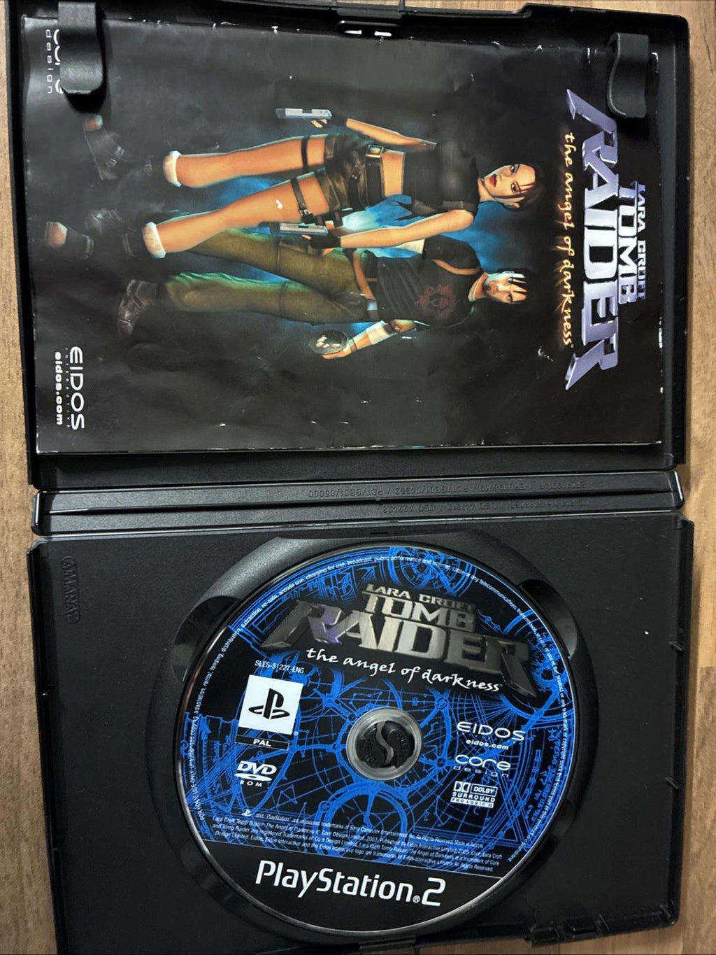 Lara Croft Tomb Raider The Angel of Darkness PlayStation 2 PS2 Manual