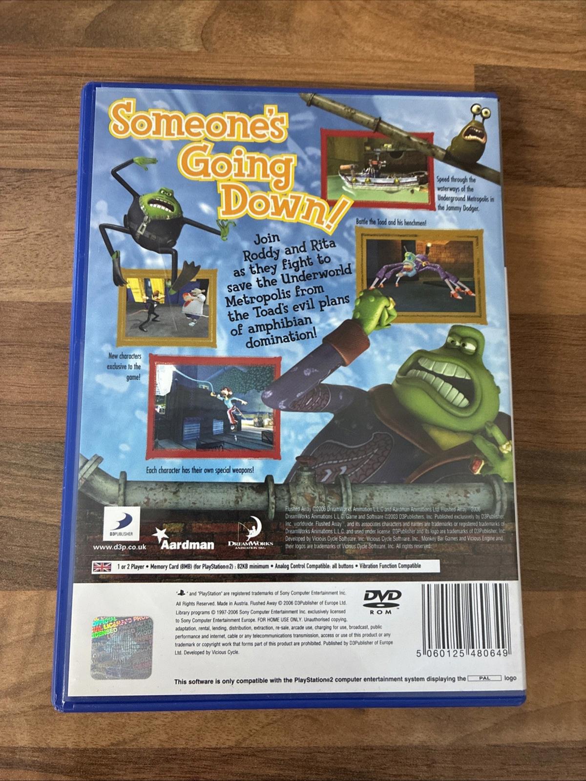 Flushed Away (Playstation 2 PS2 Game) Complete With Manual