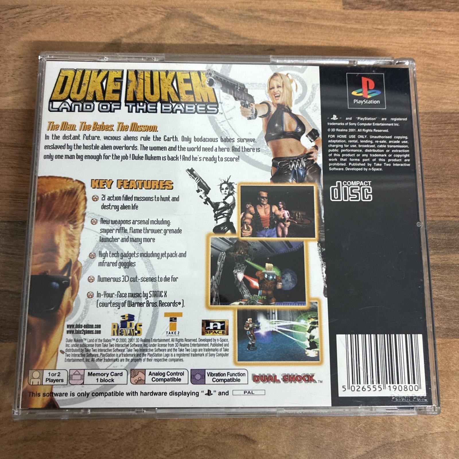 Duke Nukem Land of the Babes PS1 (COMPLETE) Sony PlayStation PAL PAL Near Mint!