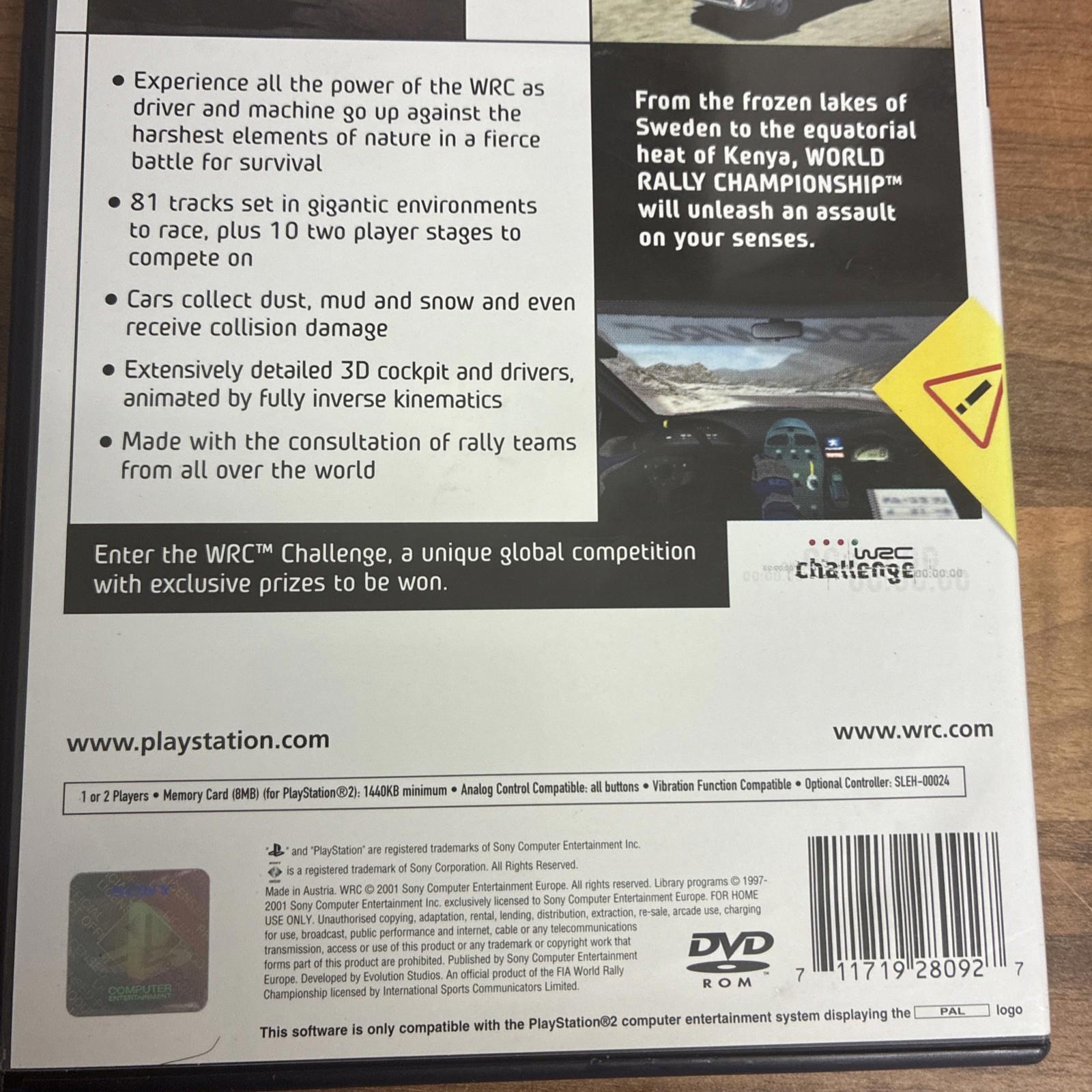 WRC World Rally Championship - PlayStation 2 (PS2) - With Manual mint condition