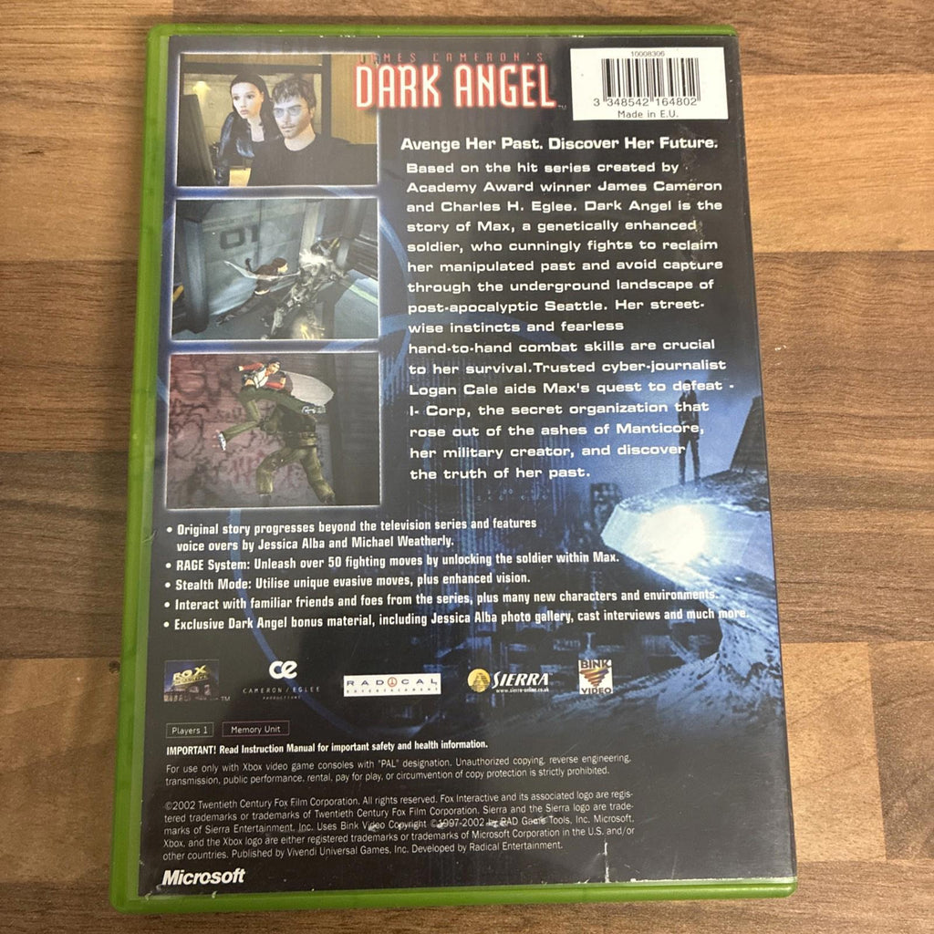 JAMES CAMERON'S DARK ANGEL Xbox Original Game includes manual