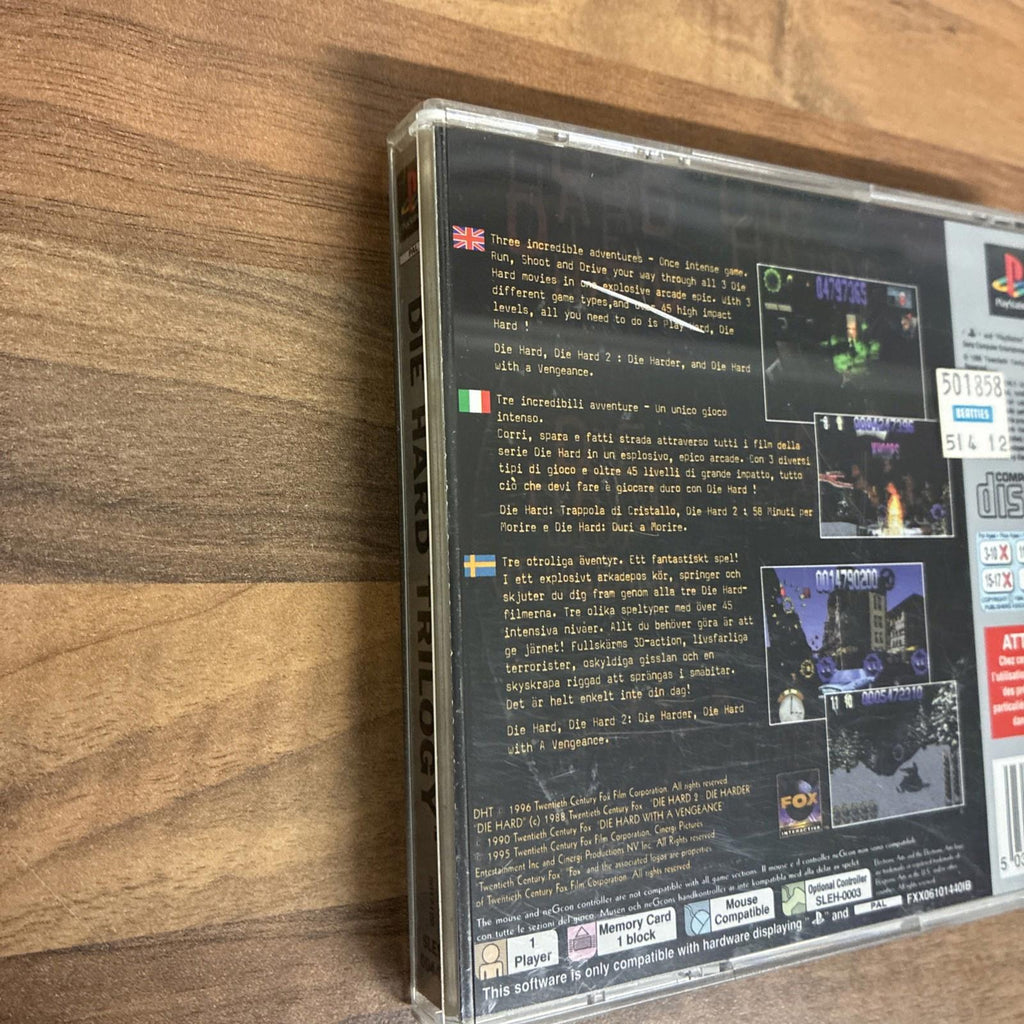 Die Hard Trilogy PlayStation 1 PS1 Game PAL Complete with Manual