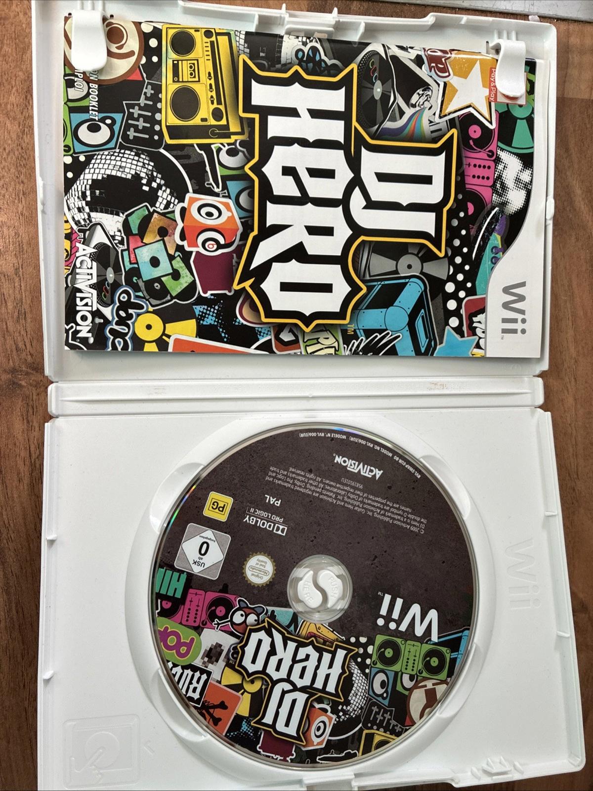 DJ Hero (Nintendo Wii, 2009) Complete With Manual In Very Good Condition
