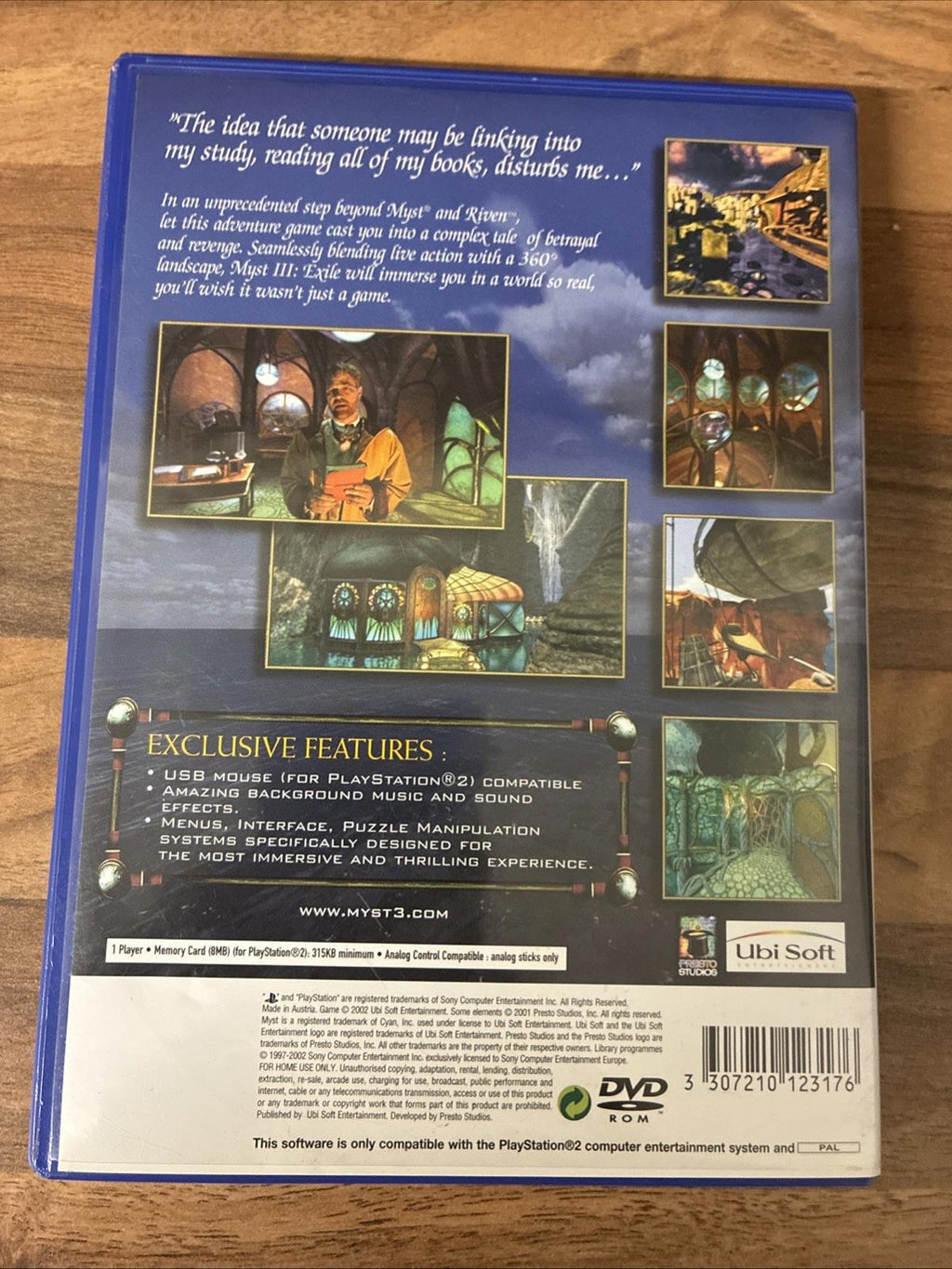 MYST III EXILE PlayStation 2 PS2 game with manual