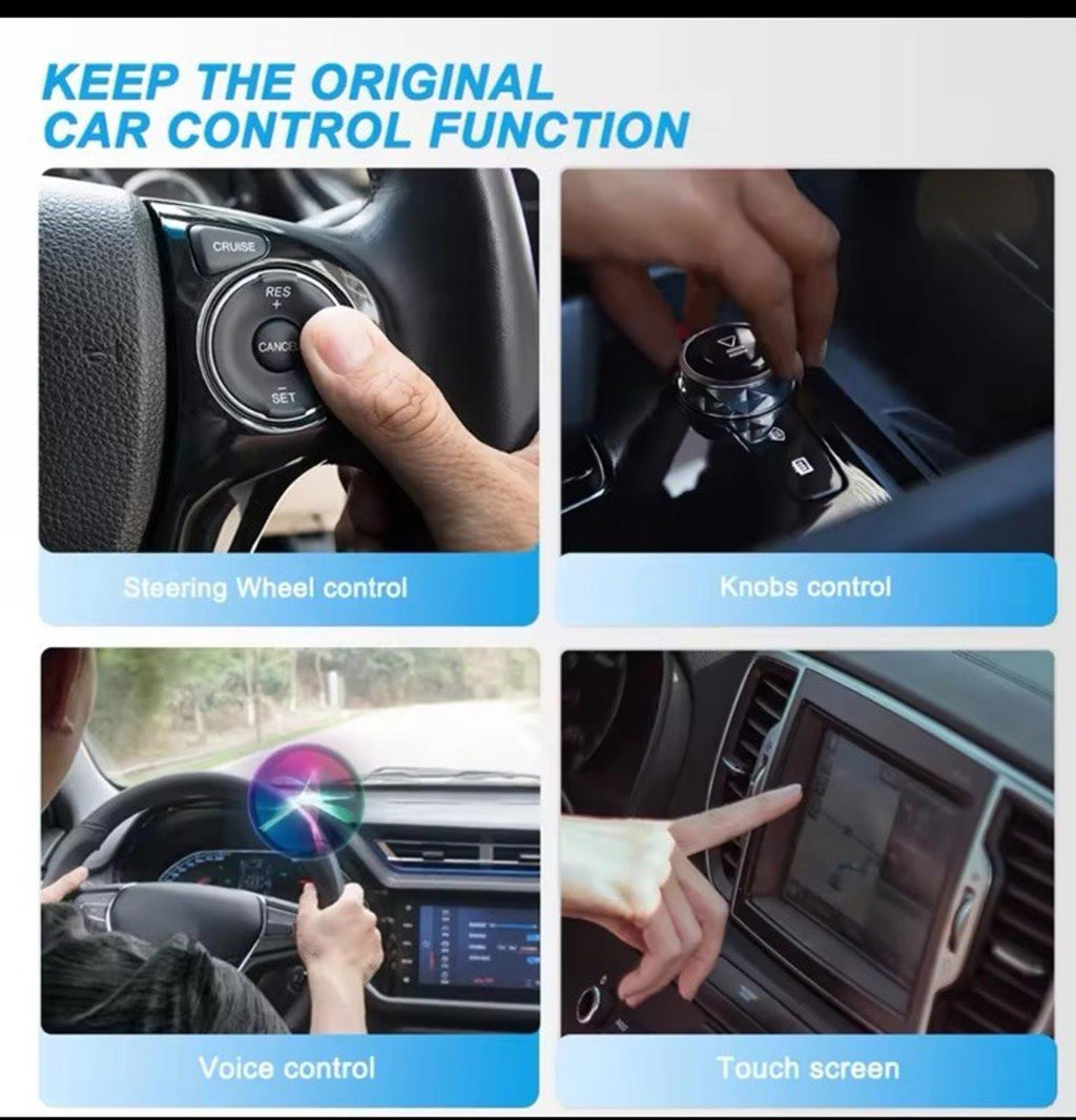 2 in 1 Wireless Android Auto Adapter Carplay Adapter USB Car Dongle Connect Box