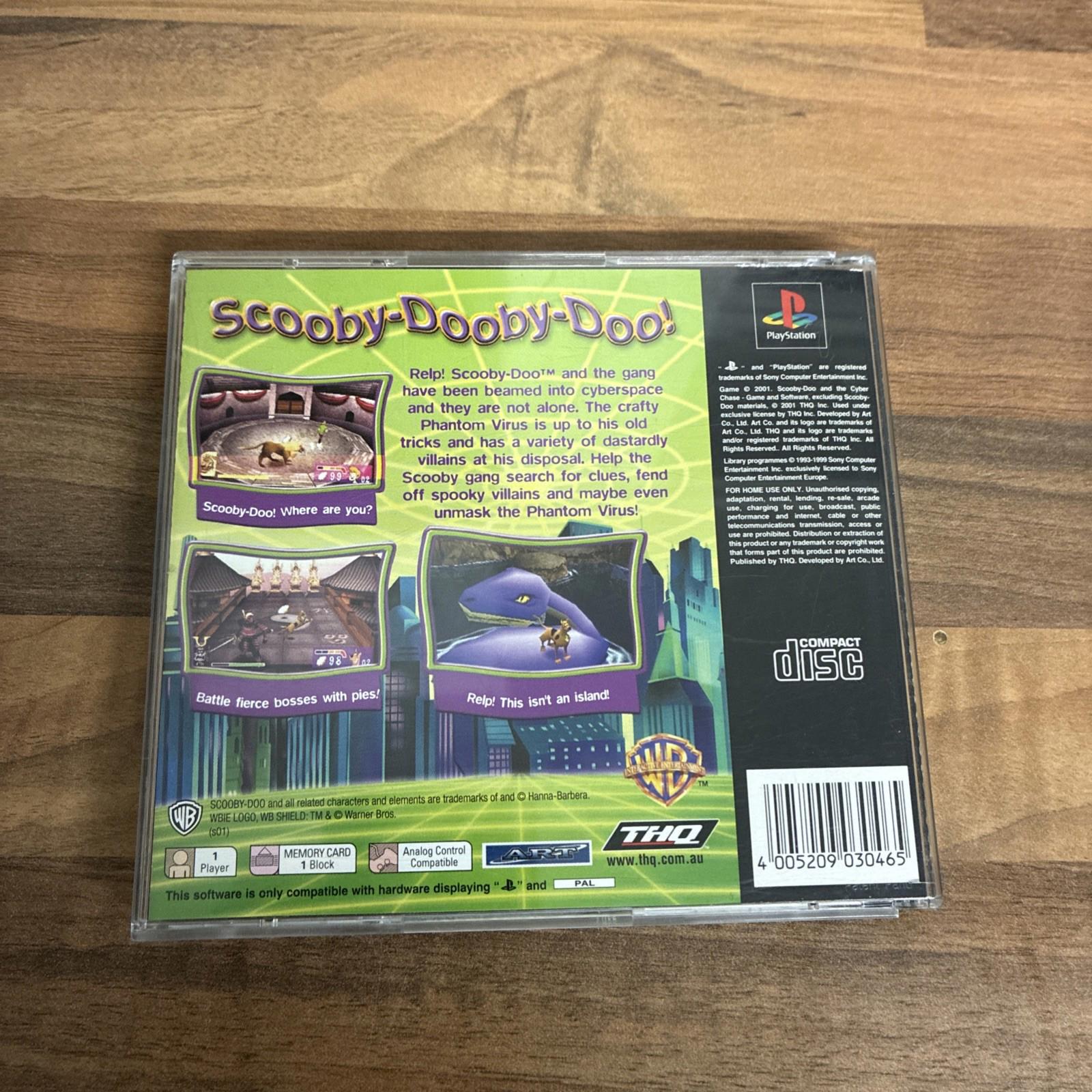 Scooby-Doo and the Cyber Chase PS1 (COMPLETE) black label Disc MINT!