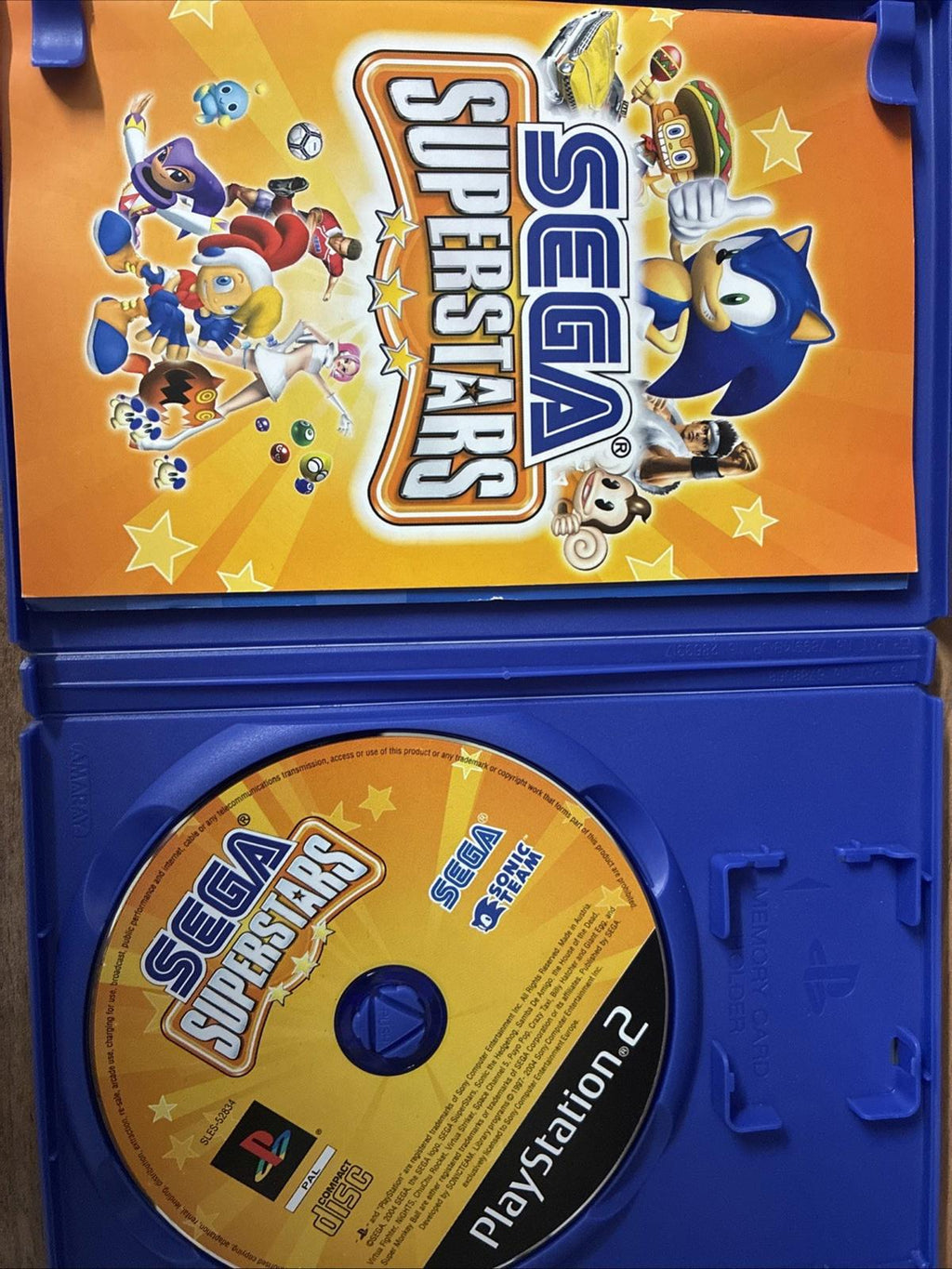 SEGA Superstars  (Sony PlayStation 2, 2008) - European Version Disc Mint