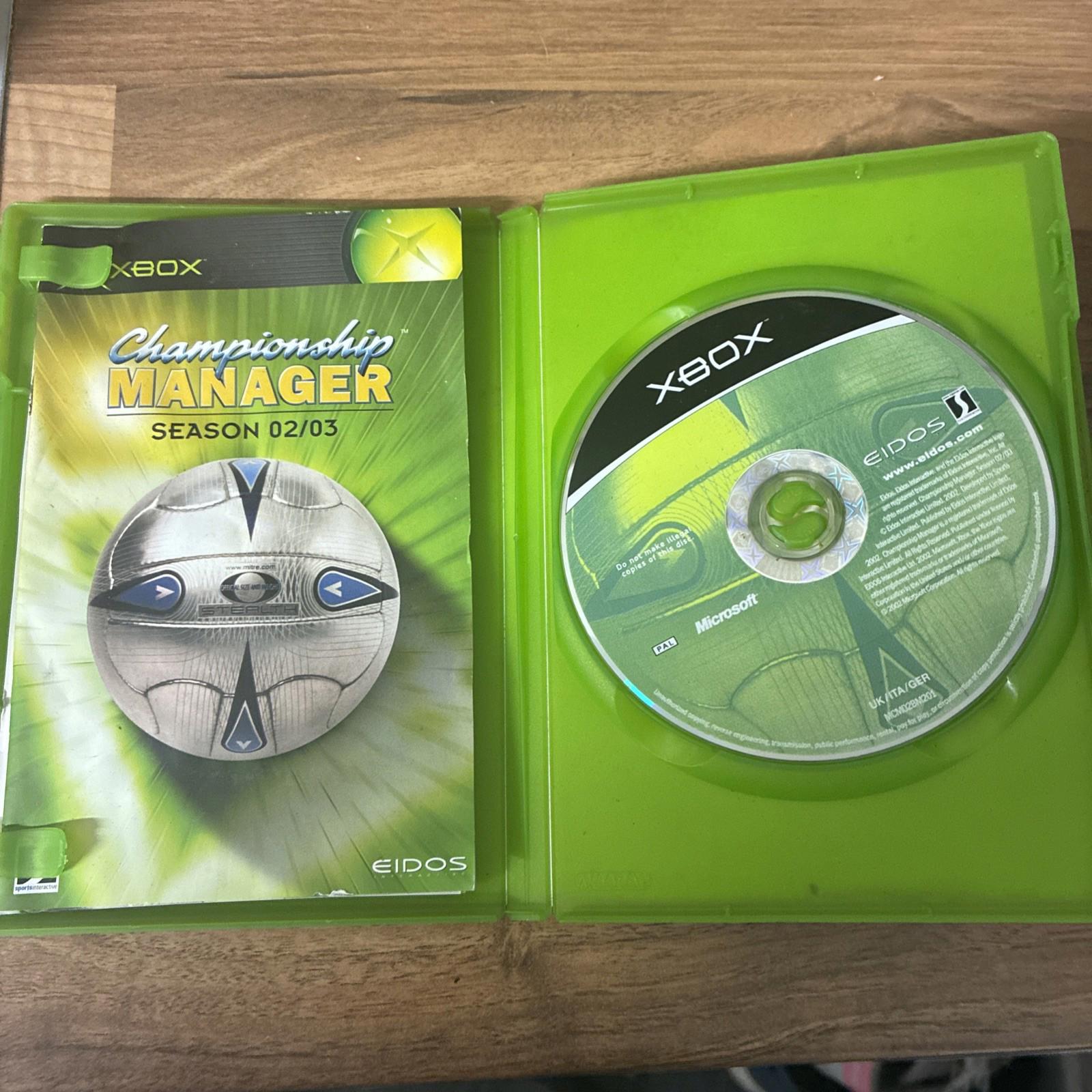 Championship Manager: Season 02/03 Original Xbox-Complete