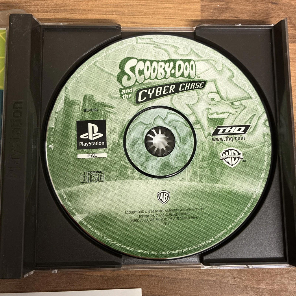 Scooby-Doo and the Cyber Chase PS1 (COMPLETE) black label Disc MINT!
