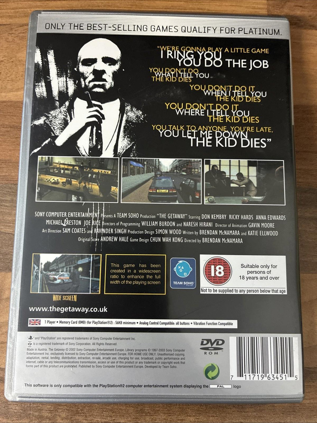 The Getaway Black Monday (Playstation 2, 2004) Complete With Manual