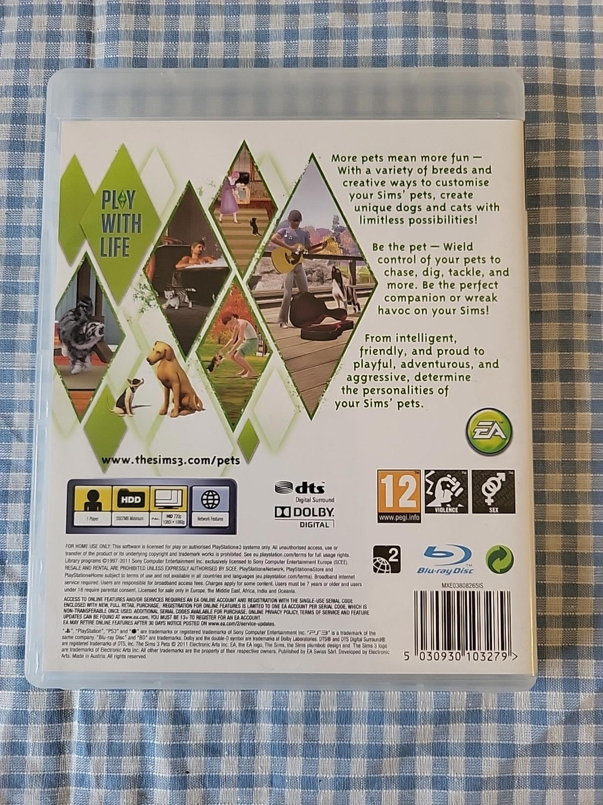 The Sims 3: Pets (Sony PlayStation 3, 2011) Very Good Condition UK Pal