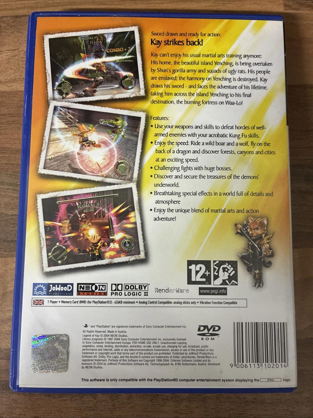 Legend of Kay PlayStation 2 (PS2) Game Complete with Manual. Tested. VGC.