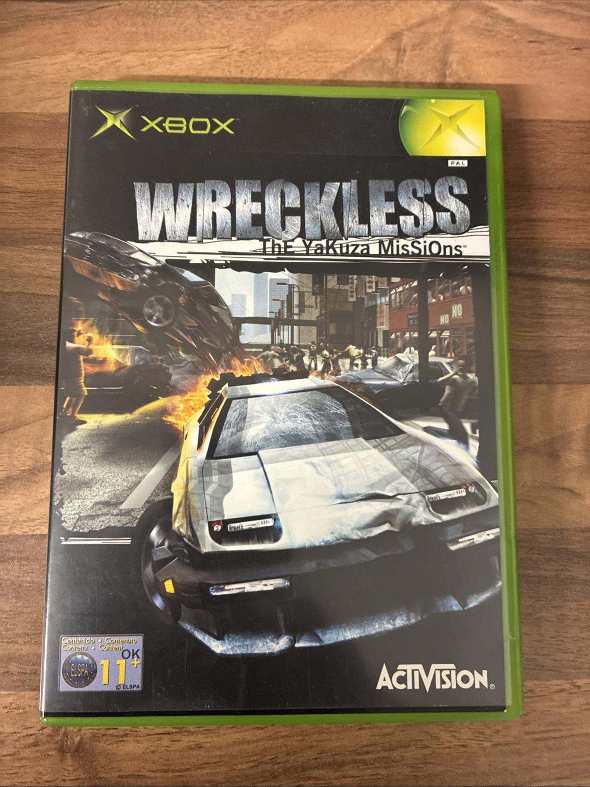 Xbox Wreckless: The Yakuza Missions, UK Pal With Manual In Very Good Condition