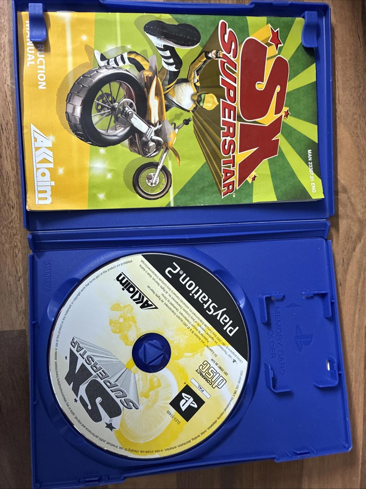 Sony Playstation 2 PS2 PAL Game - SX Superstar, Disc, Box, And Book