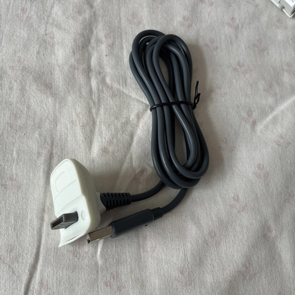 USB Charger Lead Cable for Microsoft Xbox 360 Wireless Gamepad Controller Grey