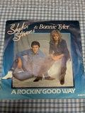 SHAKIN' STEVENS AND BONNIE TYLER A ROCKIN' GOOD WAY (82) 2 Track 7" Single also