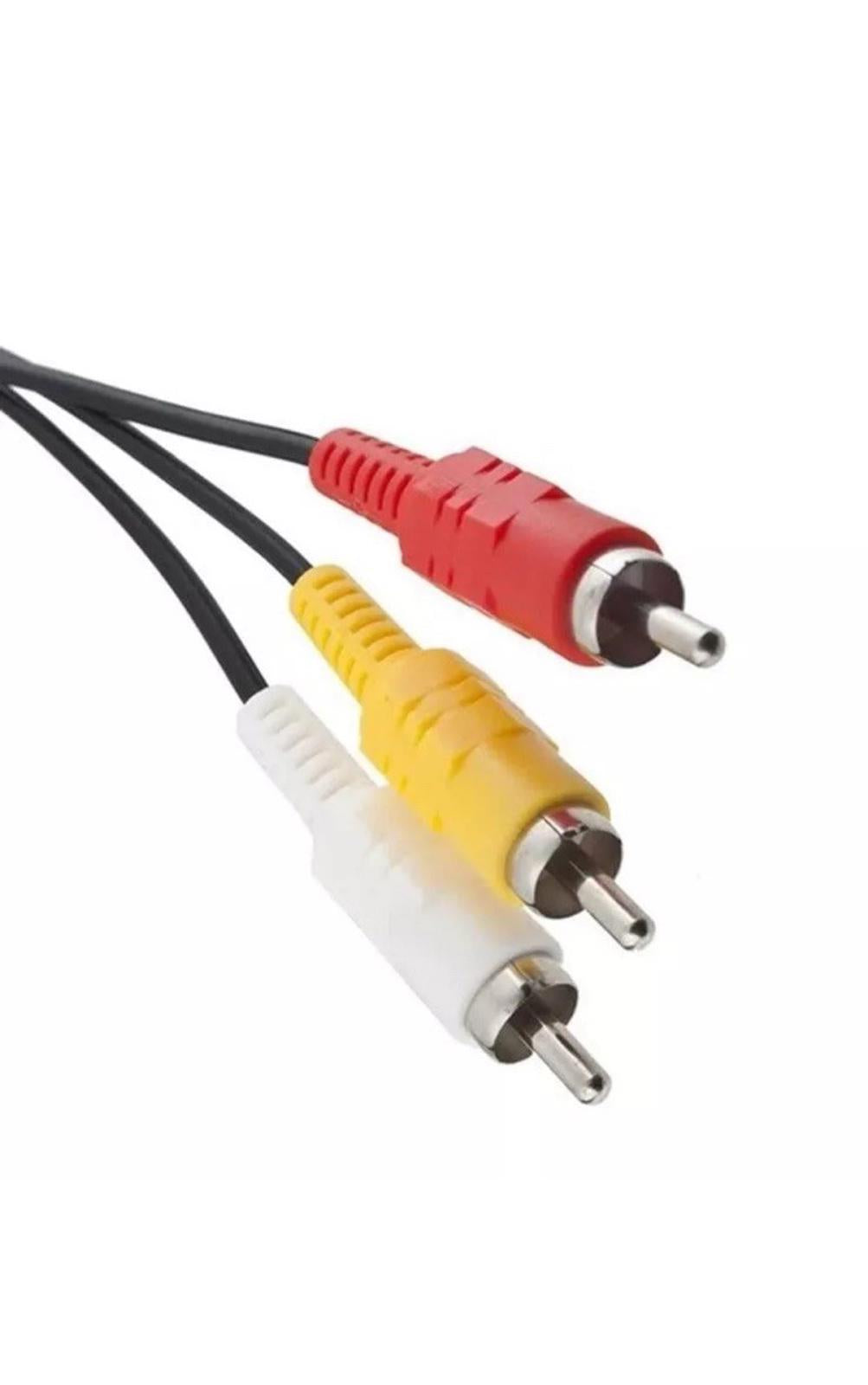 Audio Video AV Cable for Sony Playstation PS2 PS3 Console Lead Wire 1.5m Black