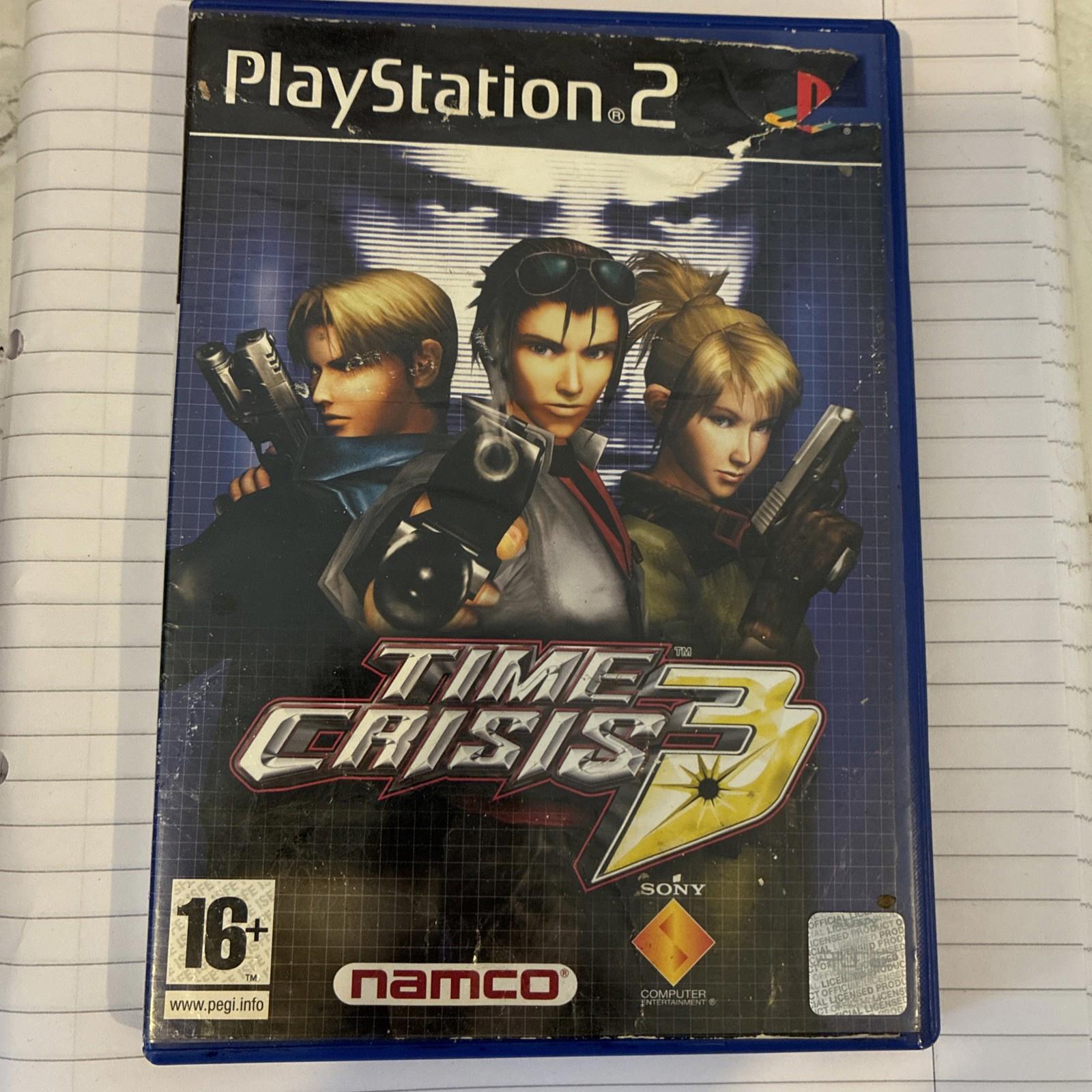 Time Crisis 3 (Sony PlayStation 2, 2003) Namco Shooter Multiplayer Video Game