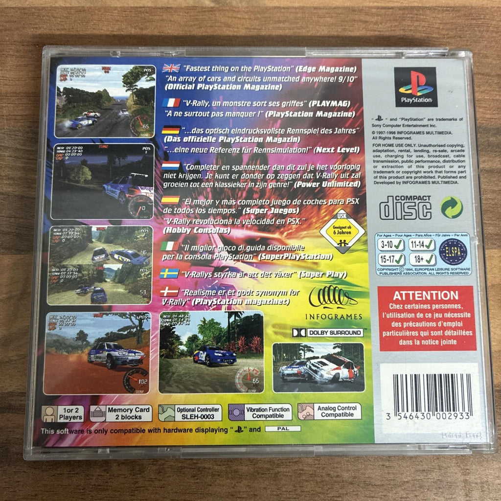 Sony Playstation 1 PS1 Game V-Rally Championship Edition Boxed Platinum